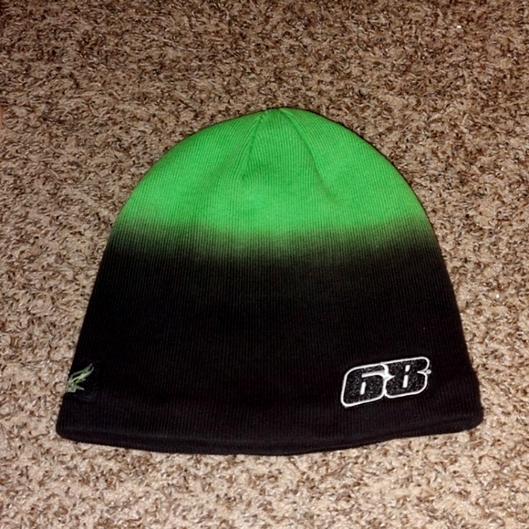 Arctic Cat Tucker Hibbert Team Arctic Beanie - Black Green - Picture 8 of 12
